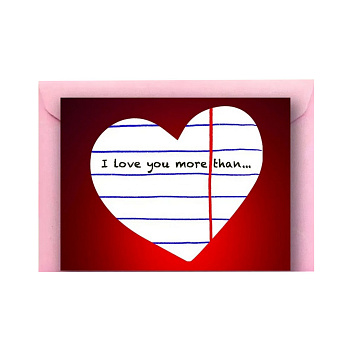 Листівка з конвертом Серце СS-GS-001 