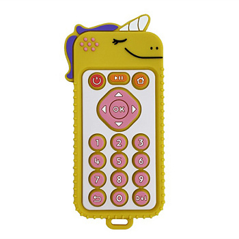 Силіконовий прорізувач пульт "Єдиноріг" MGZ-0425(Yellow)