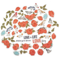 Набір для створення вітальних листівок "Трояндові мрії" FDGCK-042, 6 шт