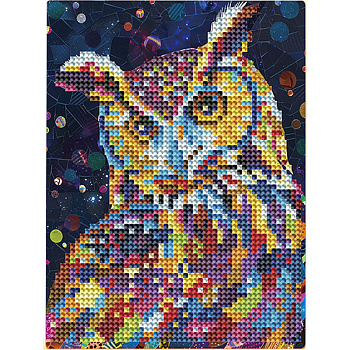 Алмазна мозаїка "Сова" Brushme DM3005 з мольбертом 17x22.5 см