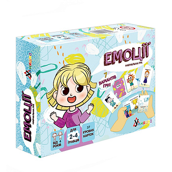 Настільна гра "Емоції" 2262-UM 37 карток, 7 варіантів гри