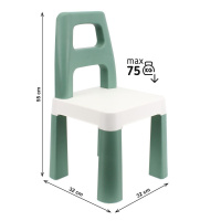 Дитячий стілець "Kids Chair" 0181TXK зелений, до 75 кг