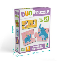 Дитячий пазл "ДУО-Мама і малюк" 300692, 24 елемента