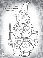 Дитяча розмальовка з наклейками. Герої: Дісней, Гравіті Фолз, Хатина Чудес 1271015 укр. мовою