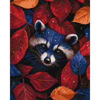 Картина за номерами "Осінній єнот" KHO6697, 40x50 см