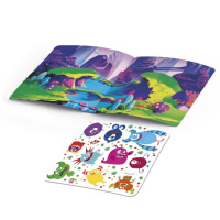 Набір для творчості "Монстрики" VT4206-52, 10 наліпок на планшетці