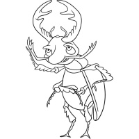 Розпис на полотні "Жук-олень" 15055-AC 25x30 см