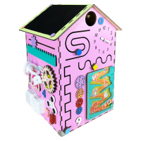 Розвиваюча іграшка Бізікуб "Будинок" TG200111 рожевий, 55х30х30 см
