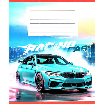 Зошит учнівський "Авто в диму" 036-580051L-5 у лінію, 36 аркушів (959057)