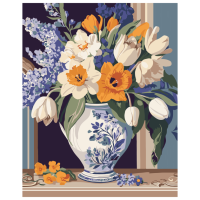 Картина за номерами "Весняні квіти" Art Craft 13154-AC 40х50 см                                                    