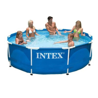 Басейн каркас 28200 Metal Frame Pool круглий об'єм 4485 л.