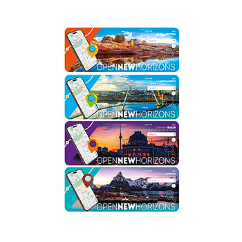 Набір ламінованих закладок для книг АП-0902, 4 шт