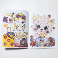 Водна розмальовка "Дівчата" 10171026, 8 сторінок, 20 наліпок