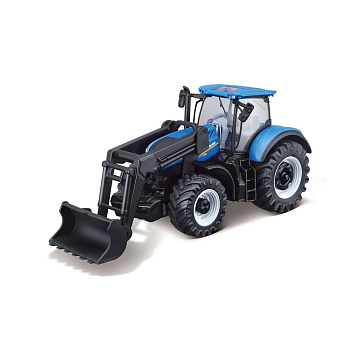 Дитяча іграшка Трактор "New Holland T7.315" Bburago 18-31632 з фронтальним навантажувачем