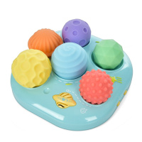 Дитяча Розвиваюча "Текстурні М'ячики" 35179M  6 штук, музика, світло