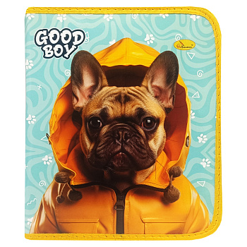 Папка для зошитів на блискавці "Good Boy French Bulldog" АП-1001-3