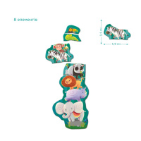 Дитяча магнітна гра "Друзі з джунглів" 200256, 8 елементів 