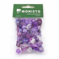 Декоративні намистинки для творчості Бомбей Dom Busin УТ100014231 в упаковці 74 шт