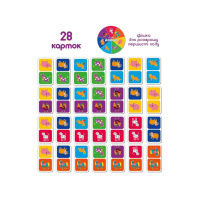 Дитяча розвивальна гра Доміно «Тварини» ME5032-22, 28 карток