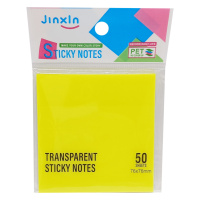 Стікери прозорі для нотаток Р71-1, 50 аркушів, 76 х 76 мм  