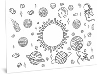 Килимок вивчай-малюй-стирай "Космос" ZIRKA 141238 А3