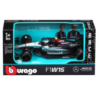 Колекційна автомодель Mercedes-AMG F1 W15 Performance (2024) Bburago 18-38208, 1:43 масштаб