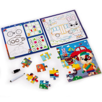 Розвиваючий набір 4 в 1 "Транспорт" VT2002-06 пазл, розмальовка, маркер