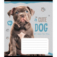 Зошит учнівський "Милий цуценя" 012-520132L-3 в лінію, 12 аркушів 