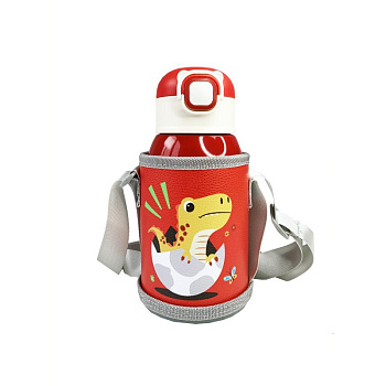 Термос-поїльник із силіконовою трубочкою Діно MGZ-0331, 500 мл                                                                      