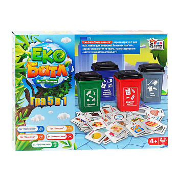 Настільна дитяча гра "Еко Батл: Чиста планета 5 в 1" 25045