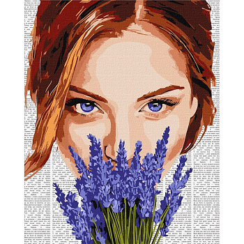 Картина за номерами "Барвиста поезія: Лаванда" ©art_selena_ua KHO8595, 40x50 см 