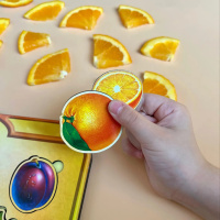 Дерев'яний пазл-вкладиш "Фрукти у розрізі" Ubumblebees (ПСД136) PSD136 сортер