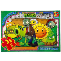 Дитячий пазл "Рослини проти Зомбі" PVZ02 постер, 35 елементів
