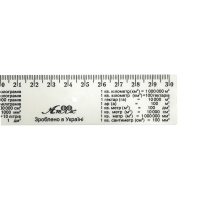 Лінійка з табличкою множення AS-0612, К-9052 білий, пластикова, 30 см