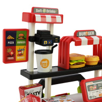 Дитяча іграшкова кухня "Фаст-фуд" 668-159/160(Red) з аксесуарами 