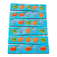 Дерев'яна настільна гра "Морські жителі-2" Ubumblebees (ПСД004) PSD004 сортер-комодик