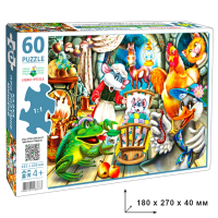 Дитячий пазл "Казка про розумне мишеня" Енергія Плюс 83873 на 60 елементів