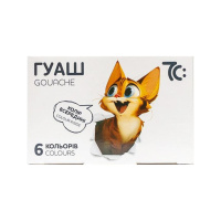 Дитячі гуашеві фарби 7C20601, 6 кольорів по 10 мл