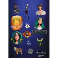 Набір дитячих наліпок "Мавка: Німфи"  1765002, 2 аркуша