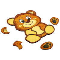 Дитячий пазл-вкладиш "Ведмедик" Puz-22956, 10 елементів