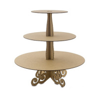 Заготовка для декорування "Підставка для солодощів Кругла" FDPO-088