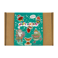 Набір для творчості зі стразами "Happy New Year" 187127, 12 наліпок