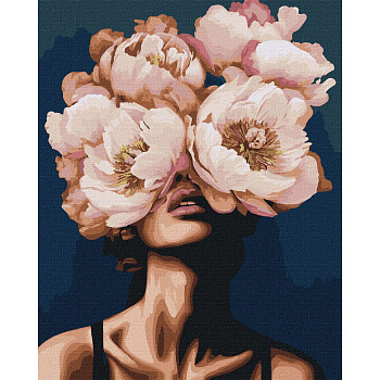 Картина по номерам "Загадка півоній" KHO8417 40х50см                                             