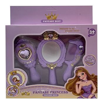 Аксесуари для дівчат "Fantasy Princess" C8824 дзеркало, розчіска
