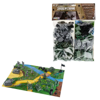 Дитячий набір солдатиків "Захисник" №3 1-044, 54 солдатика