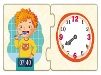 Дитячі пазли-половинки "Розпорядок дня" 1214002 укр. мовою