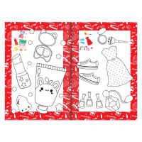 Книжка розмальовка "Дівчачі штучки" РМ-48-46 с цветными подсказками