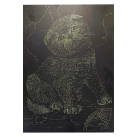 Гравюра А4 "Кіт" ГрА4-18з економ варіант в пакеті 29,7х21 см