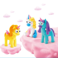 Набір пластиліну "Веселкові єдинороги: Лайті, Санні, Рейні" ЛІПАКА 60053-UA01 самостійно твердіє