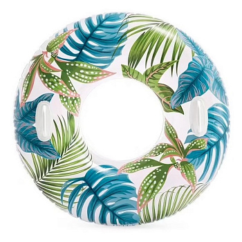 Дитячий надувний круг "Листя" 58263-6 з двома ручками